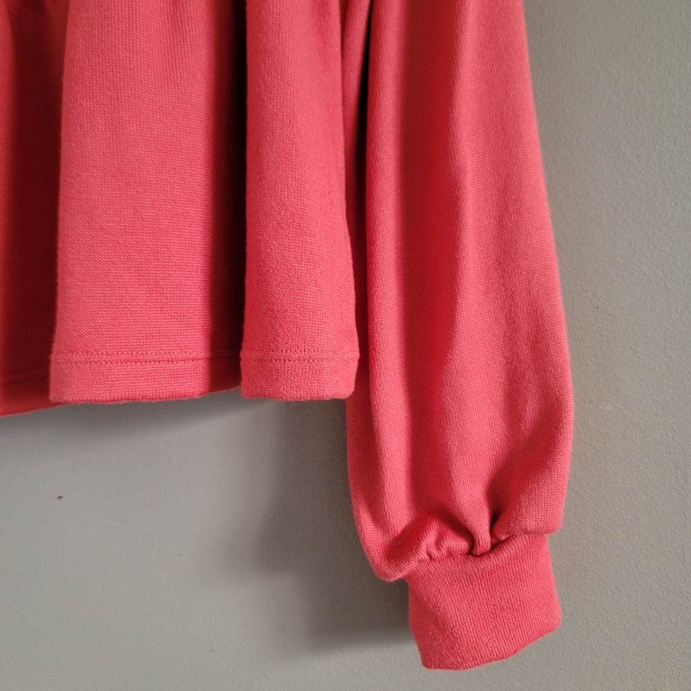NWT Joe Fresh Jillian Harris Comfy Flowy Ruffle Hem Long Sleeve Shirt Top Medium - Picture 9 of 12